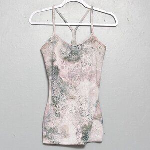 Lululemon athletica power Y tank sugar crush multi color athletic yoga tank top